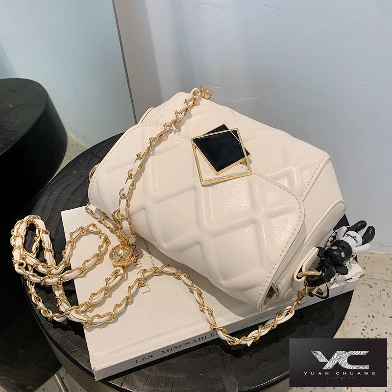 Túi Đeo Vai Hình Thoi Phối Dây Xích Nhỏ Xinh Thời Trang Mùa Hè 2022 Cho Bạn Gái