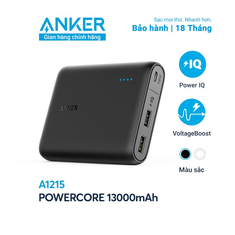 Pin sạc dự phòng ANKER PowerCore 13000mAh - A1215