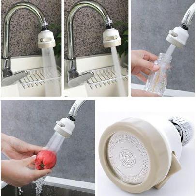 Đầu Vòi Nối Tăng áp - đầu Rửa Chén Bát Tăng Áp - 3 Chế Độ Phun - Xoay 360 Độ