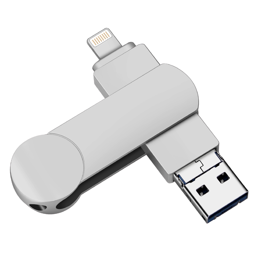 USB 2.0 3 trong 1 OTG dung lượng 512GB cho iPhone PC