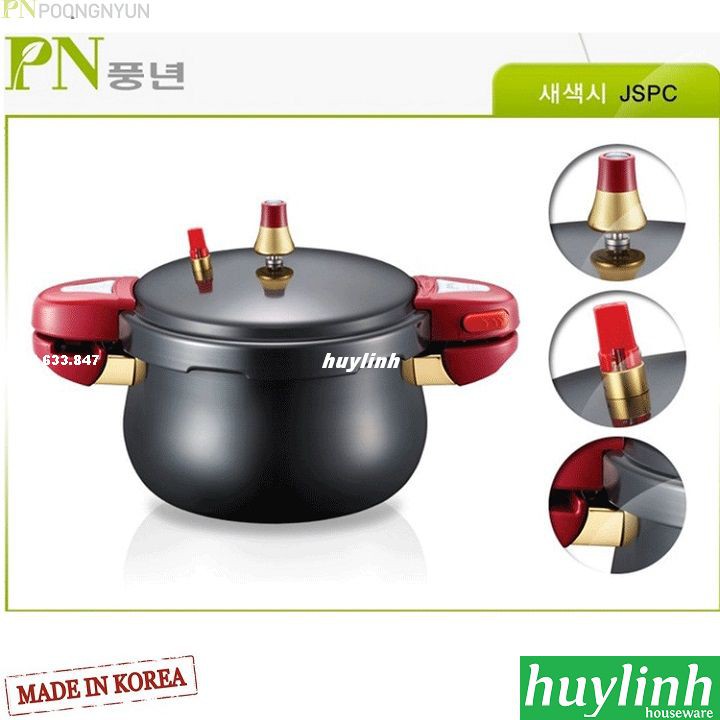 Nồi áp suất nhôm Hàn Quốc PoongNyun JSPC-22CV - 4.4 lít