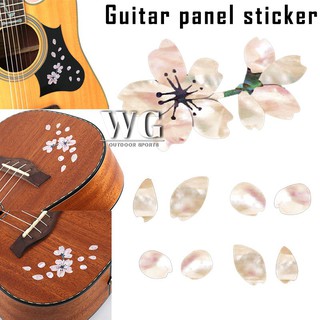 Decal dán hình hoa đào cho đàn guitar và ukulele
