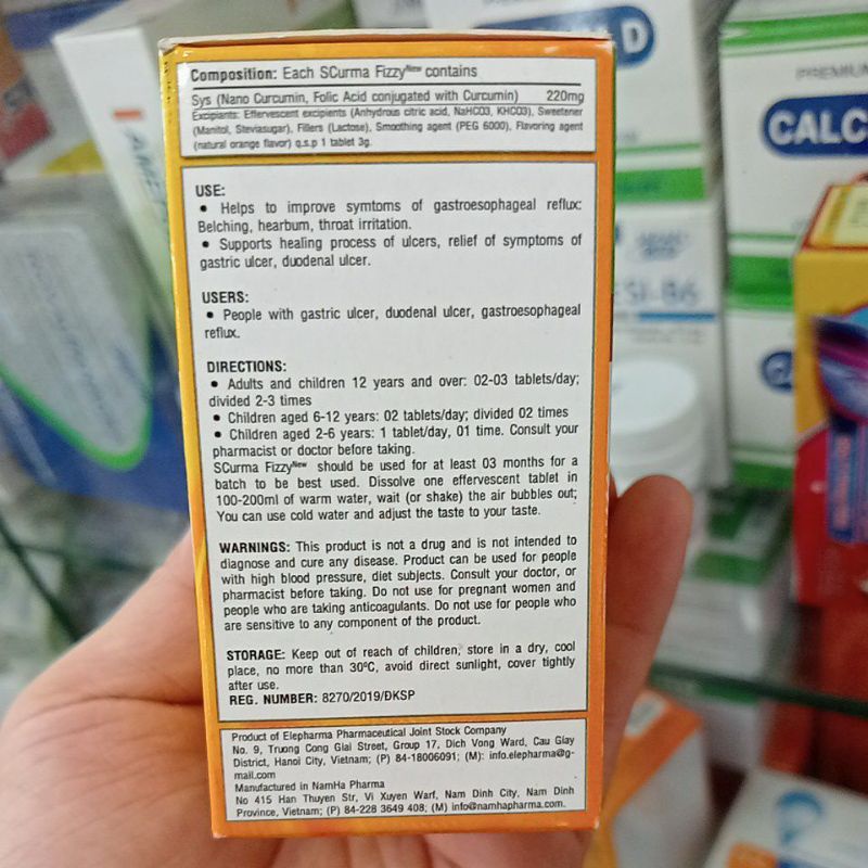 ✅ [Chính Hãng] Scurma Fizzy New Thực phẩm hỗ trợ giảm các triệu chứng dạ dày thực quản.