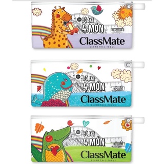 Bộ thước 4 món classmate cl-rs103 / bộ thước eke 5 món classmate cl-rs104.