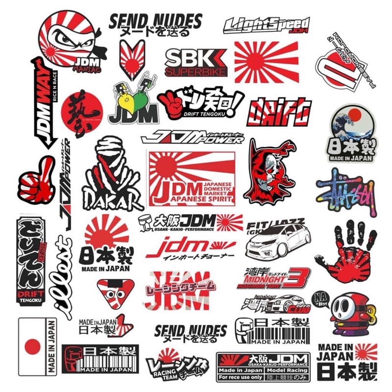 Sticker dán xe, mũ bảo hiểm, vali, laptop, điện thoại, trang trí... chống thấm nước
