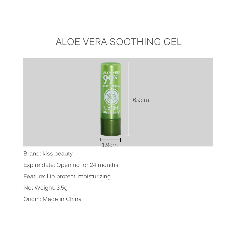 Son dưỡng môi chiết xuất lô hội mềm mịn thay đổi màu sắc theo nhiệt độ độc đáo 29740 | BigBuy360 - bigbuy360.vn