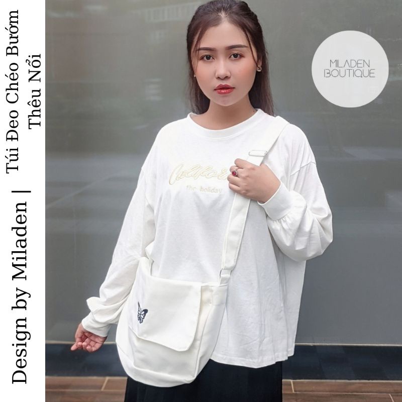 [Combo Stickers] Quà tặng Túi Tote, Túi Vải Canvas Cao Cấp và Phụ Kiện Xinh MILADEN.