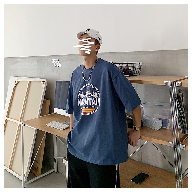 áo thun 100% cotton Nam Tay Ngắn 3 Màu Tùy Chọn Size M-8Xl