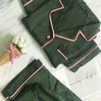 Bộ Pijama lụa satin dài tay