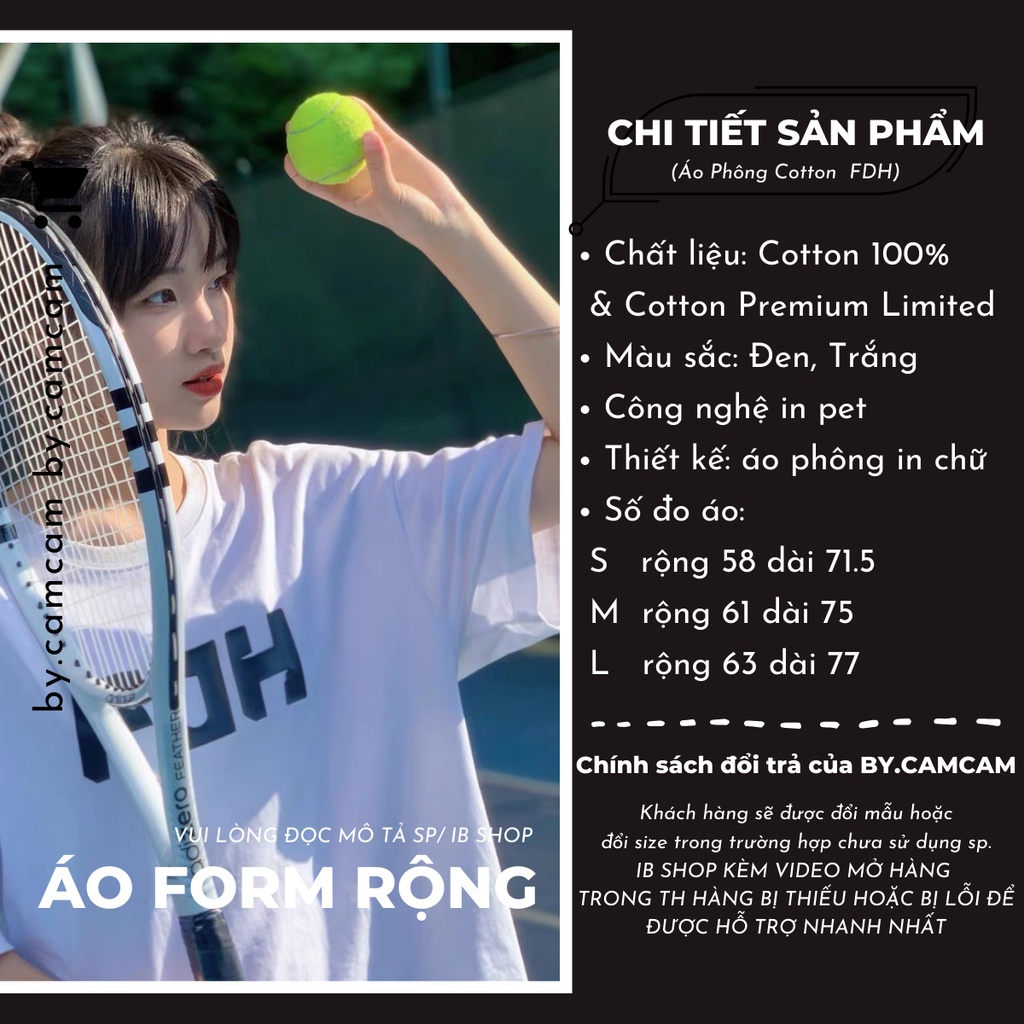 Áo Thun Tay Lỡ FOH 100% Cotton, Áo Phông Form Rộng Mẫu Mới 2022 𝘽𝙮.𝘾𝙖𝙢𝙘𝙖𝙢
