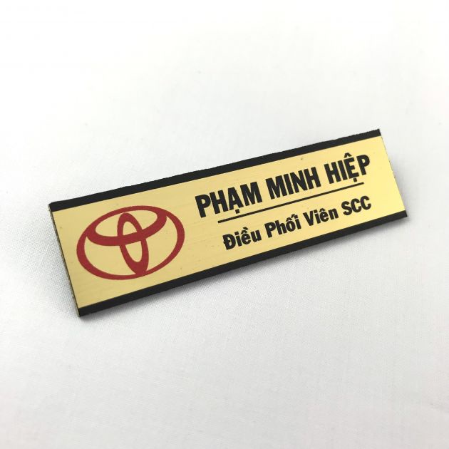Bảng tên nhân viên in uv-  In Bạch Dương