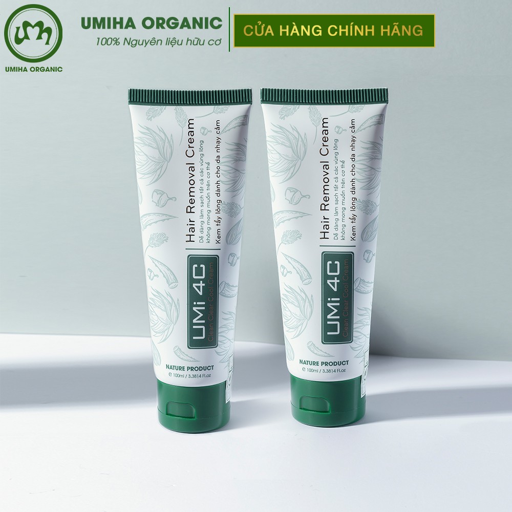 Kem tẩy lông Bikini Vùng Kín UMi 4C 100ml UMIHA ORGANIC dùng an toàn cho vùng da nhậy cảm