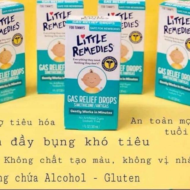 Nước nhỏ tiêu ga Little Remedies Tummys Gas Relief Drops Mỹ 30ml