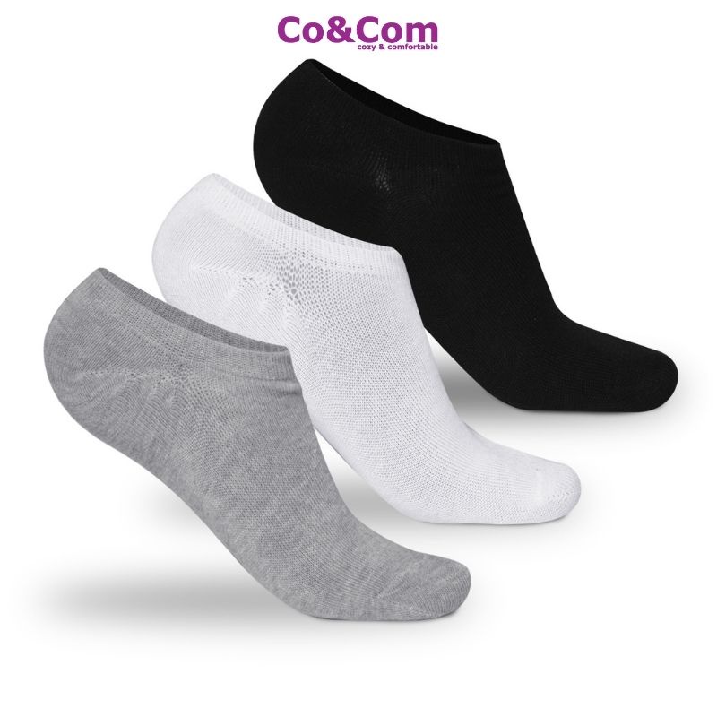 Tất Nam Nữ Cổ Ngắn Co&Com Cotton Khử Mùi Chống Hôi Chân Thoáng Khí Cao Cấp DPTN138