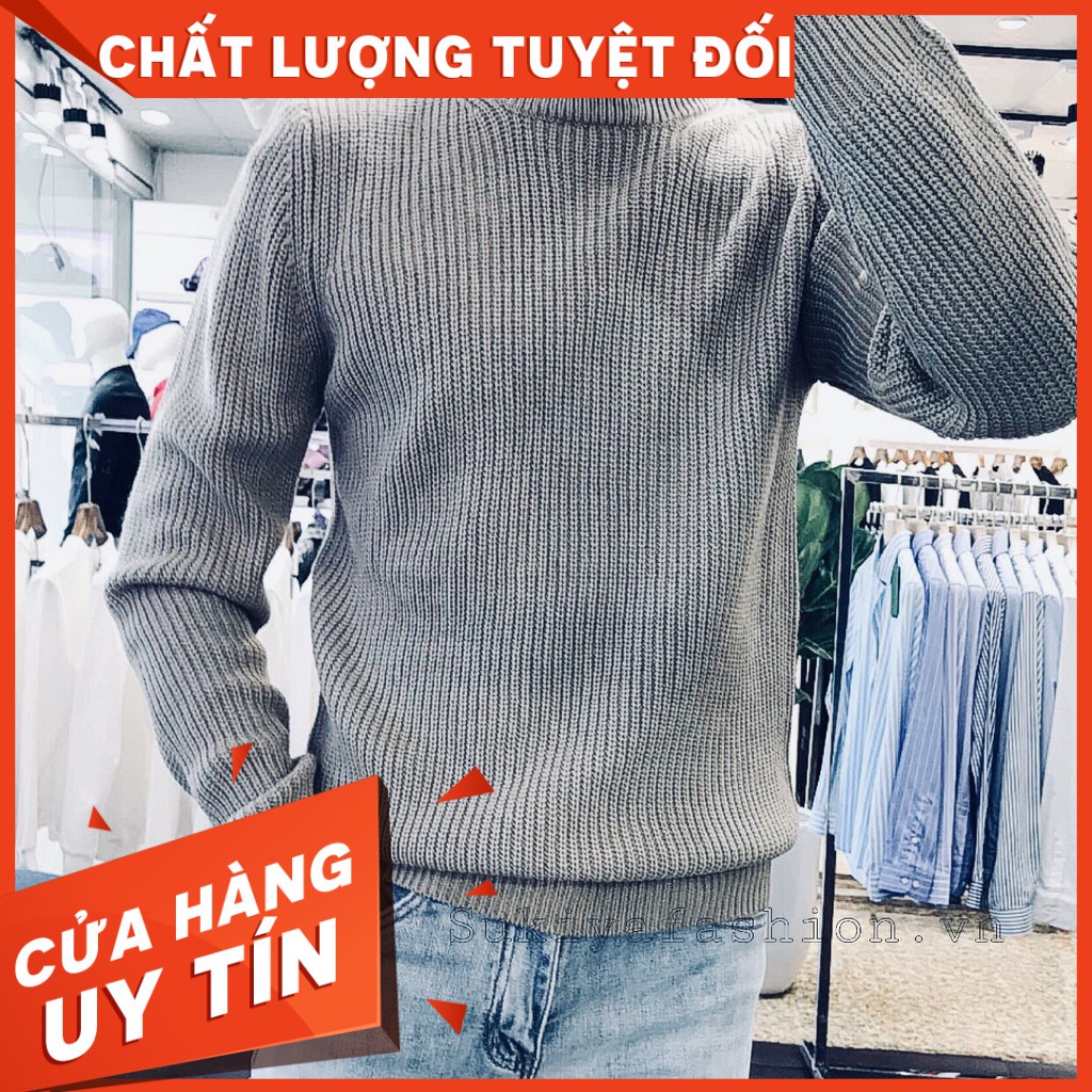 Áo len nam hàng hiệu dày, Chất mềm mịn siêu sales