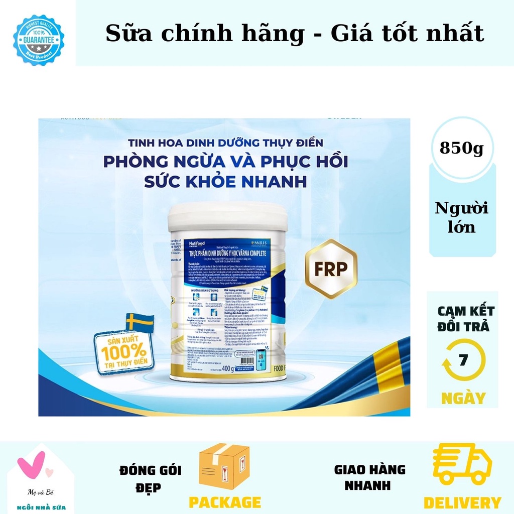 Sữa Bột Nutifood Varna Complete 850g [Date T3-2024]