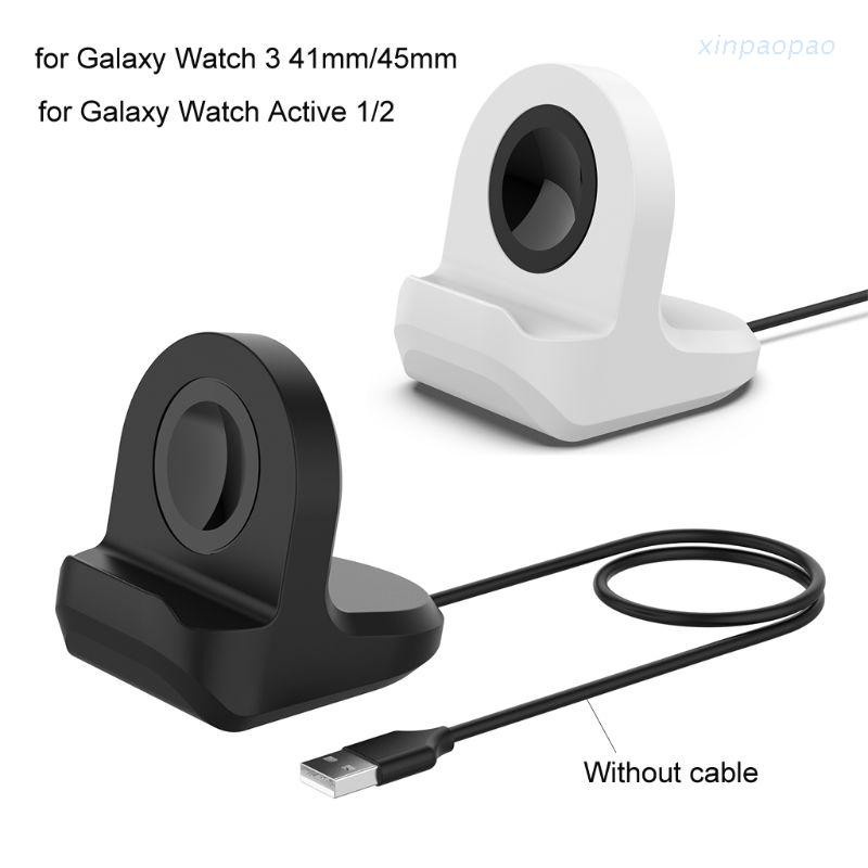 Đế Sạc Bằng Silicon Thông Dụng Cho Samsung Galaxy Watch 3 R840 R850 Active 1 / 2 Sm-R500 Sm-R820 Sm-R830