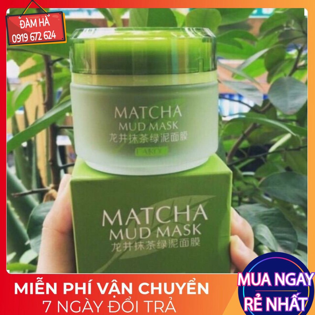 Mặt Nạ bùn Trà Xanh Matcha Mud Mask Laikou sẵn