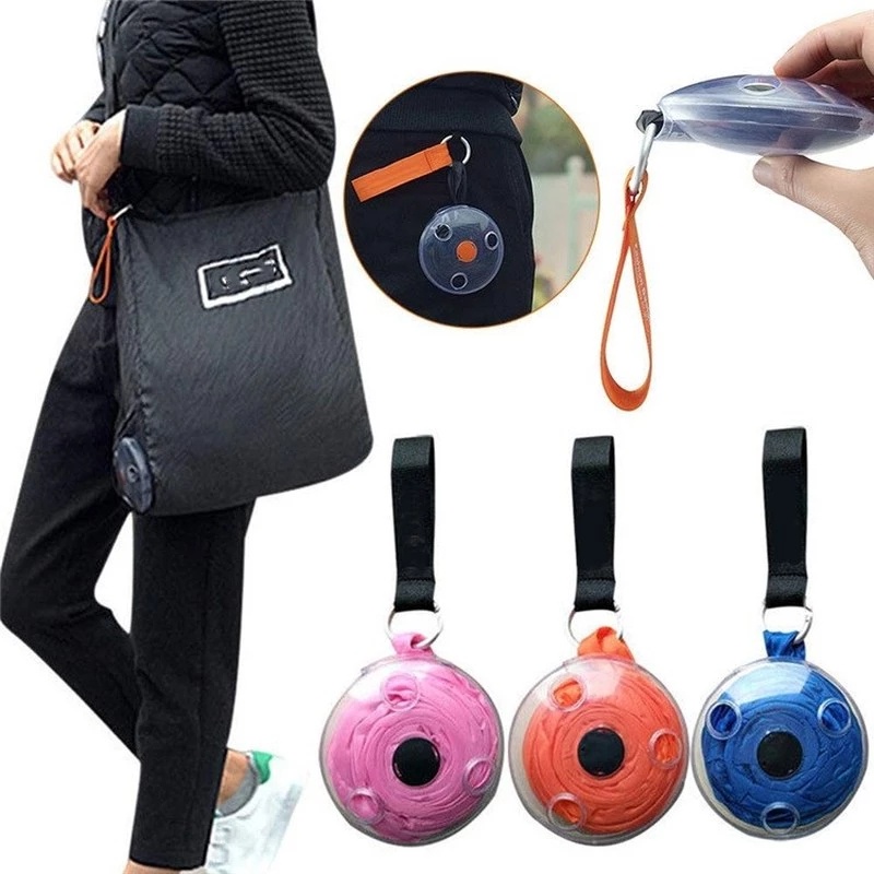 1 Túi Xách Đeo Vai Hình Tròn Cỡ Lớn Đa Năng Thiết Kế Gấp Gọn Sáng Tạo