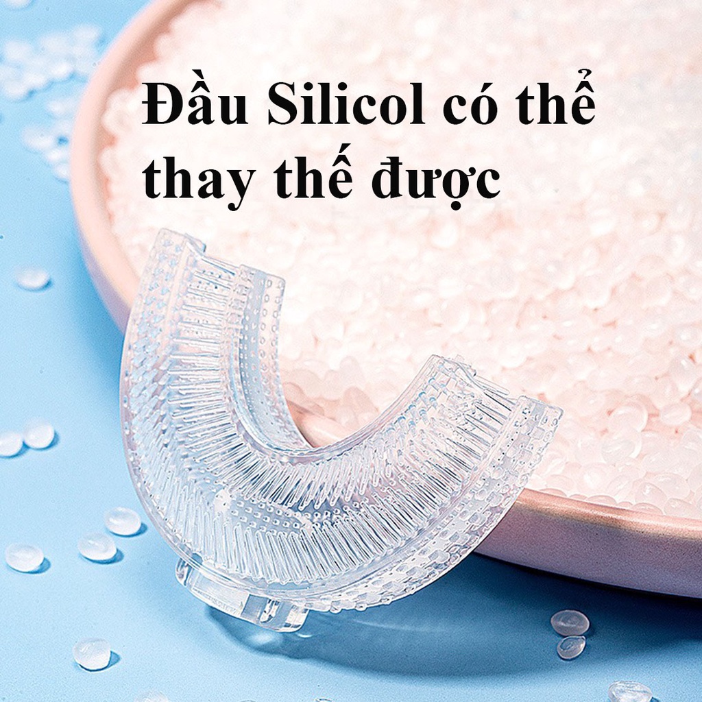Bàn chải đánh răng cho bé chữ U silicon (1 - 12 tuổi)