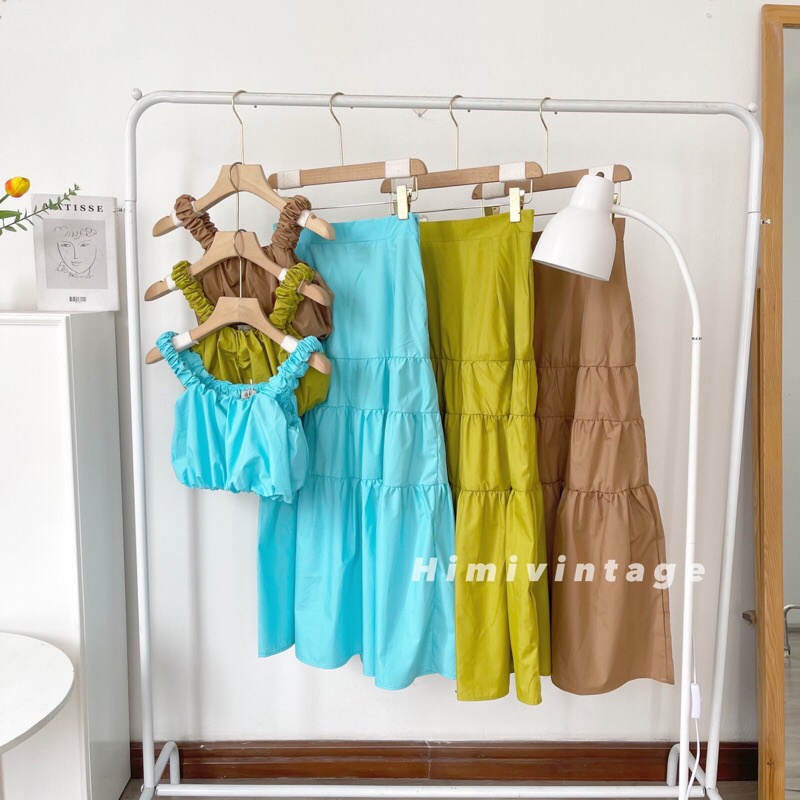 set áo dây kèm cv tầng