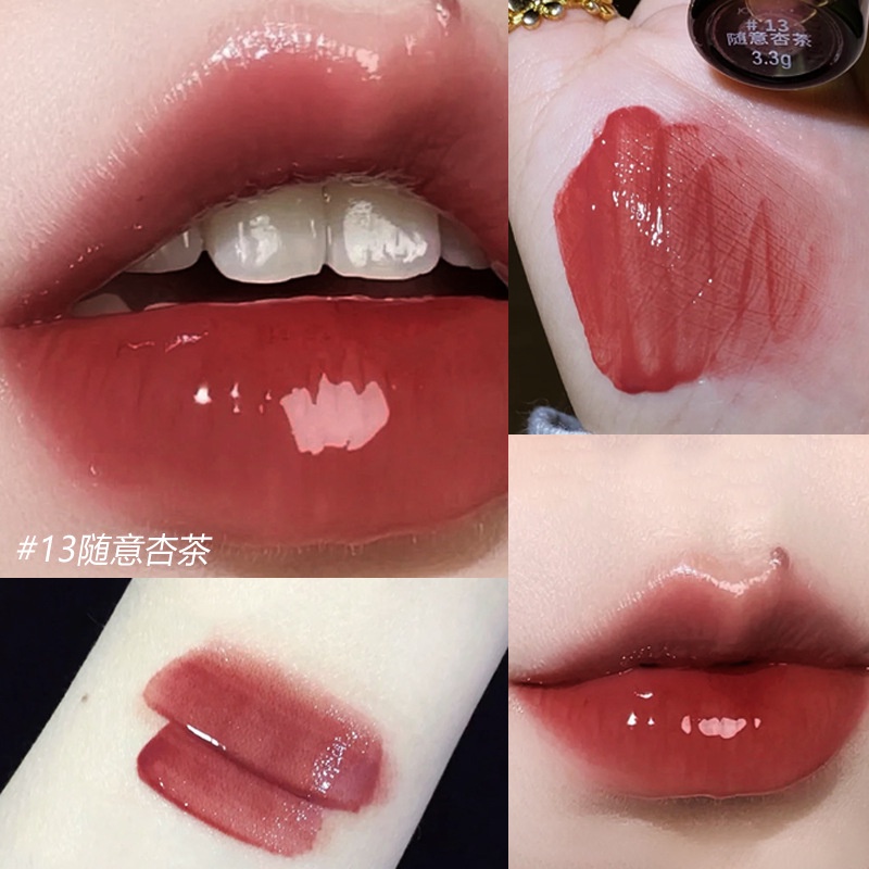 Son bóng DAIMANPU dạng lỏng ánh nhũ lấp lánh dưỡng ẩm lâu trôi YR