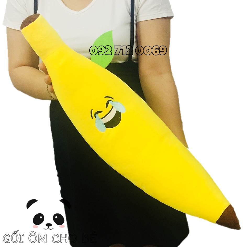 GỐI ÔM HÌNH QUẢ CHUỐI (60cm) MẶT MẾU