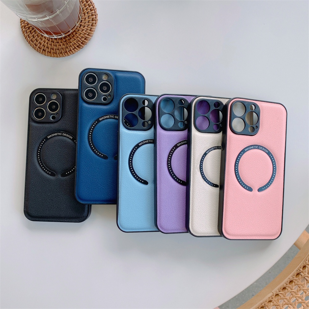 Bao Da Điện Thoại Cứng Từ Tính Cho iPhone 14 Pro Max 14Plus 13 Pro 12 Pro Max 11