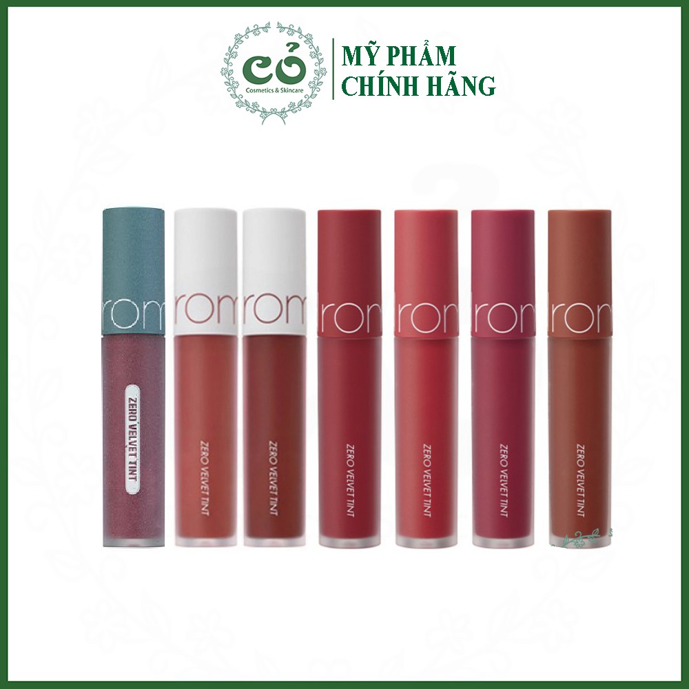 Son kem lì cực nhẹ môi Romand Zero Velvet Tint