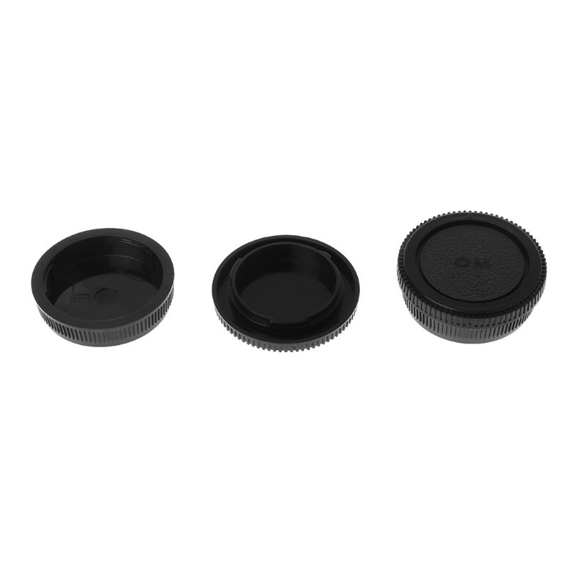 Nắp bảo vệ ống kính máy ảnh phía sau bằng nhựa màu đen chống bụi cho Olympus OM | BigBuy360 - bigbuy360.vn