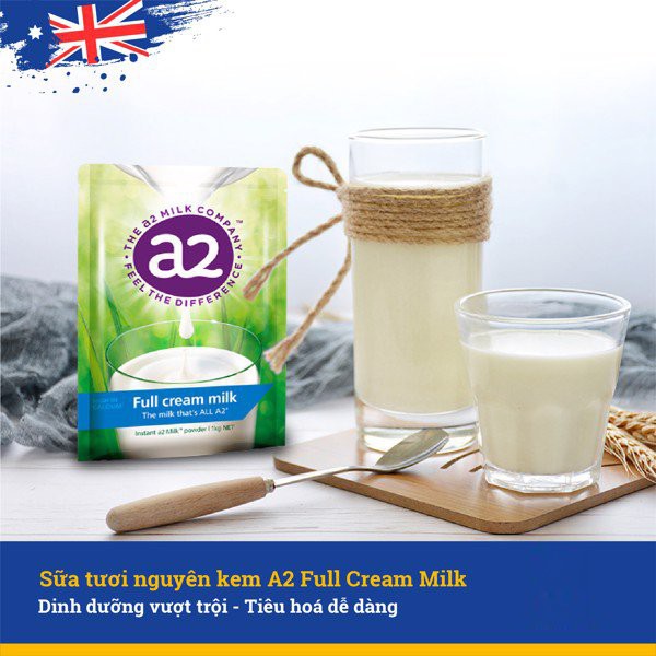 Sữa Tươi A2 Nguyên Kem [FREE SHIP_CHUẨN HÀNG NỘI ĐỊA] 1 túi 1kg, mẫu mới nhất