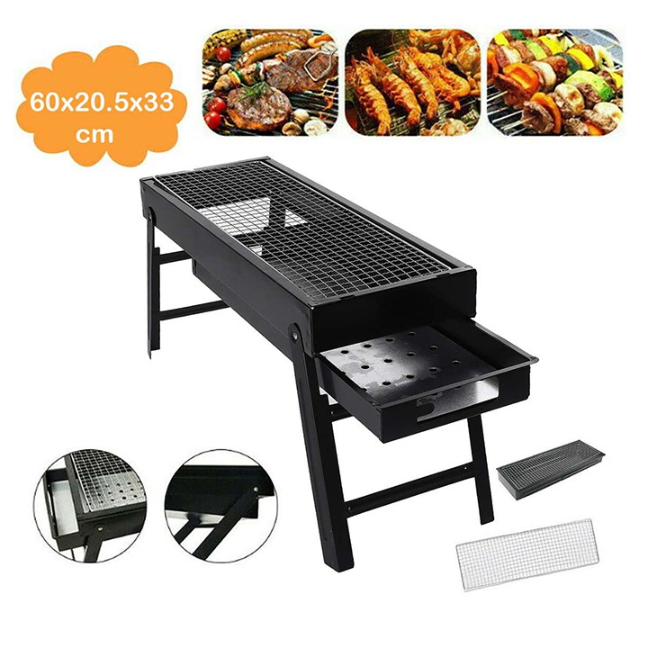 [ HÀNG HOT ] Bếp nướng than hoa BBQ gập gọn loại siêu lớn [ BH - 12 Tháng ]