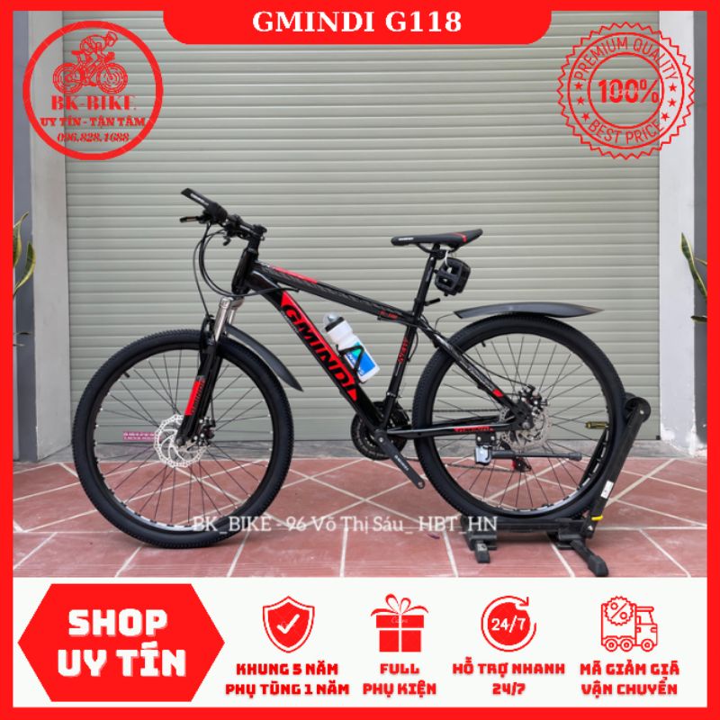 Xe Đạp Thể Thao Gmindi G118 - Tặng Giá Đỡ Bình Nước &amp; Bình Nước