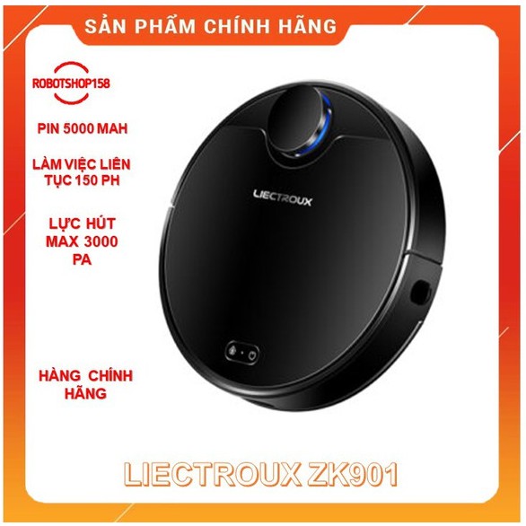 Robot lau nhà hút bụi ZK901_Liectroux_Hàng mới 100% nguyên seal- App sử dụng tiếng việt