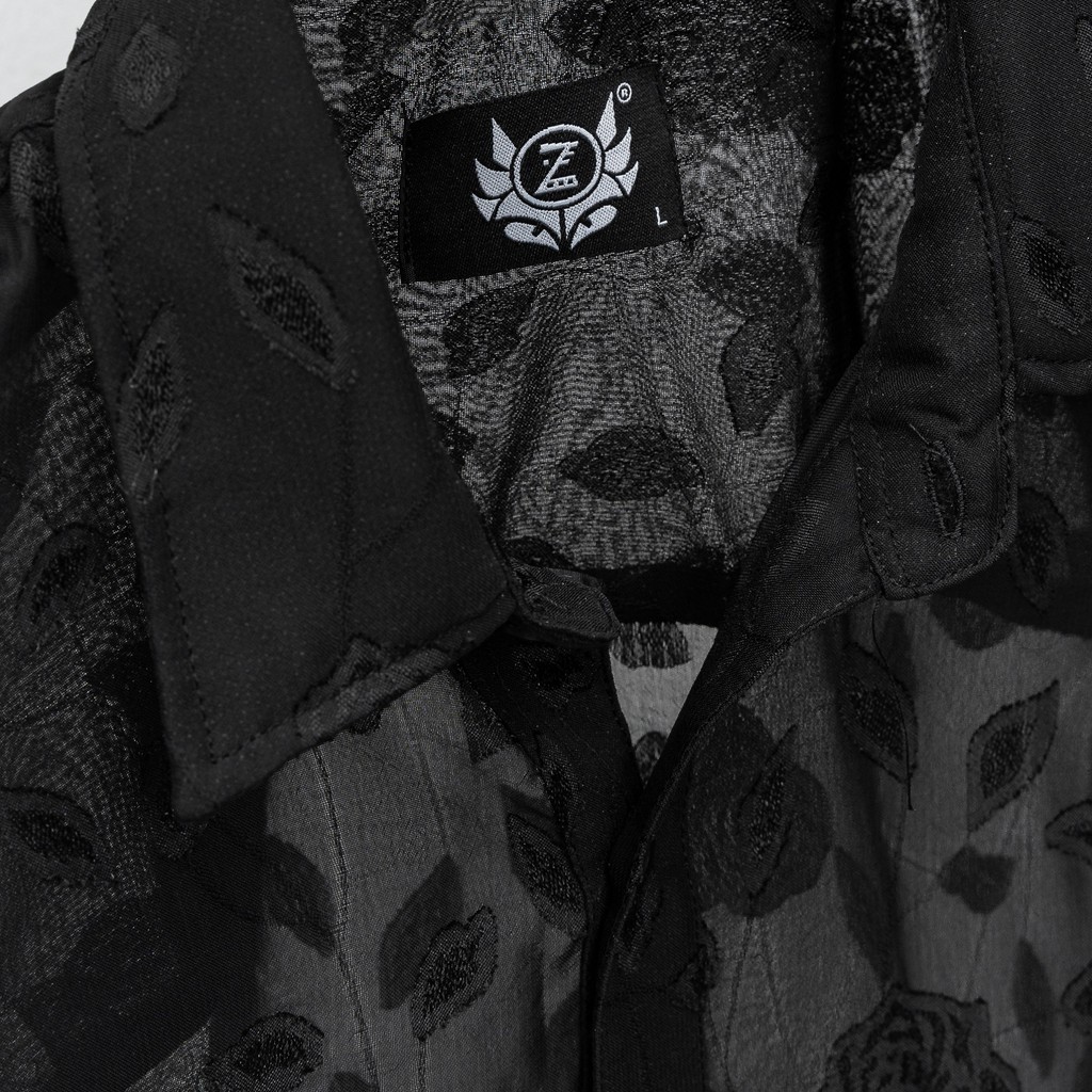 Áo ZOMBIE® Black Rose Mesh Net Shirt