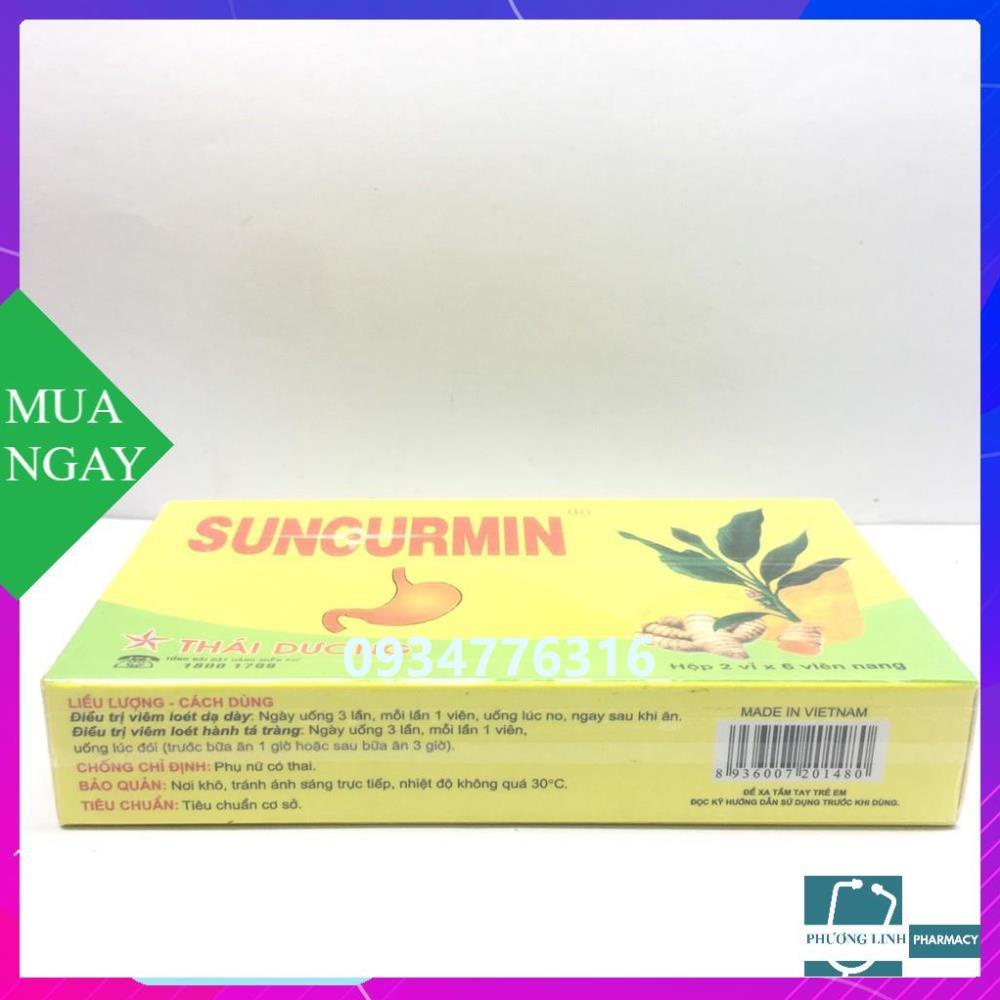 Suncurmin sao thái dương hộp 2 vỉ x 6viên