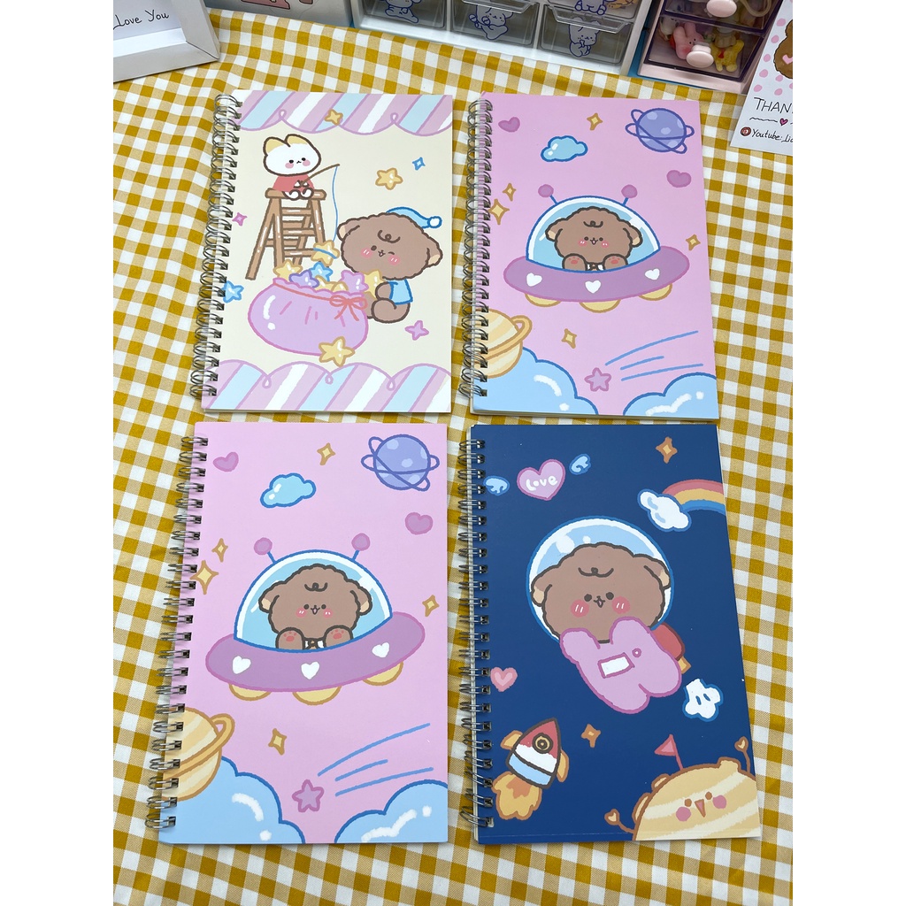 Sổ lò xo A5 nhiều hình cute - shopliam