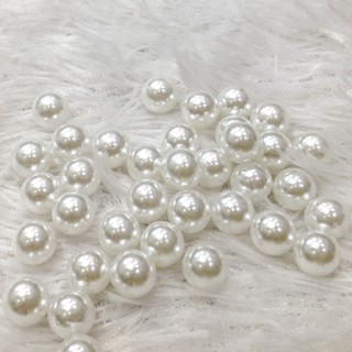 Set 20 hạt cườm trai không lỗ bấm size 6mm