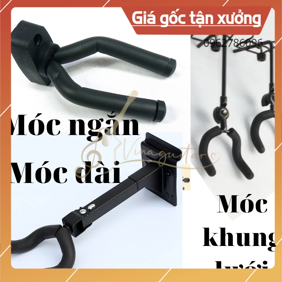 Móc Treo Đàn Guitar, Ukulele, Violin Lõi Kim Loại Chắc Chắn Tặng Kèm Đầy Đủ Ốc Vít - NMH Music Phân Phối Chính Hãng