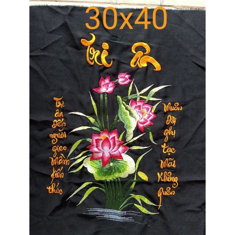 Tranh thêu tri ân 20/11