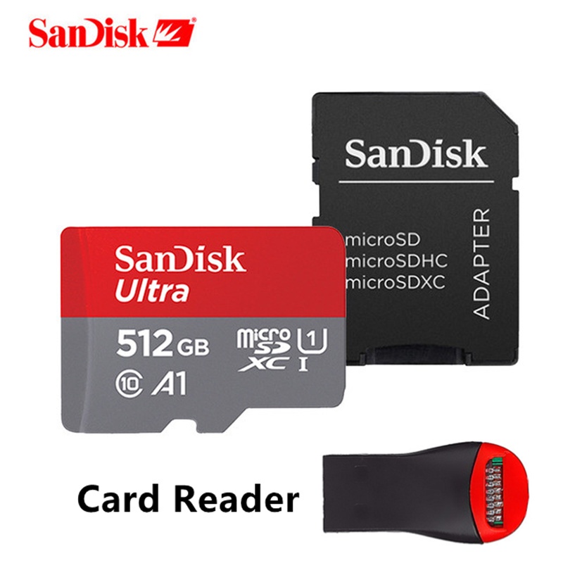 Thẻ Nhớ Micro SD Hiệu SanDisk 512GB Dung Lượng 100MB / S Dung Lượng Tối Đa Uitra C10 TF