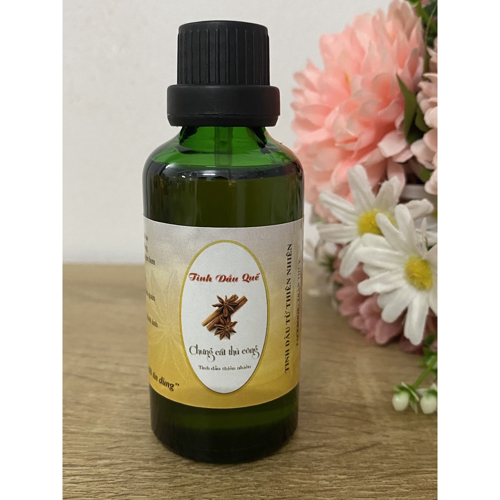 Tinh dầu sả, quế, bạc hà, tràm chưng cất thủ công dung tích 50ml (cam kết 100% tự nhiên)