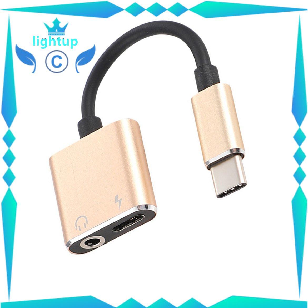 Cáp Chuyển Đổi Usb C Sang Jack 3.5 Type C 2 Trong 1 Đầu Cắm 3.5mm