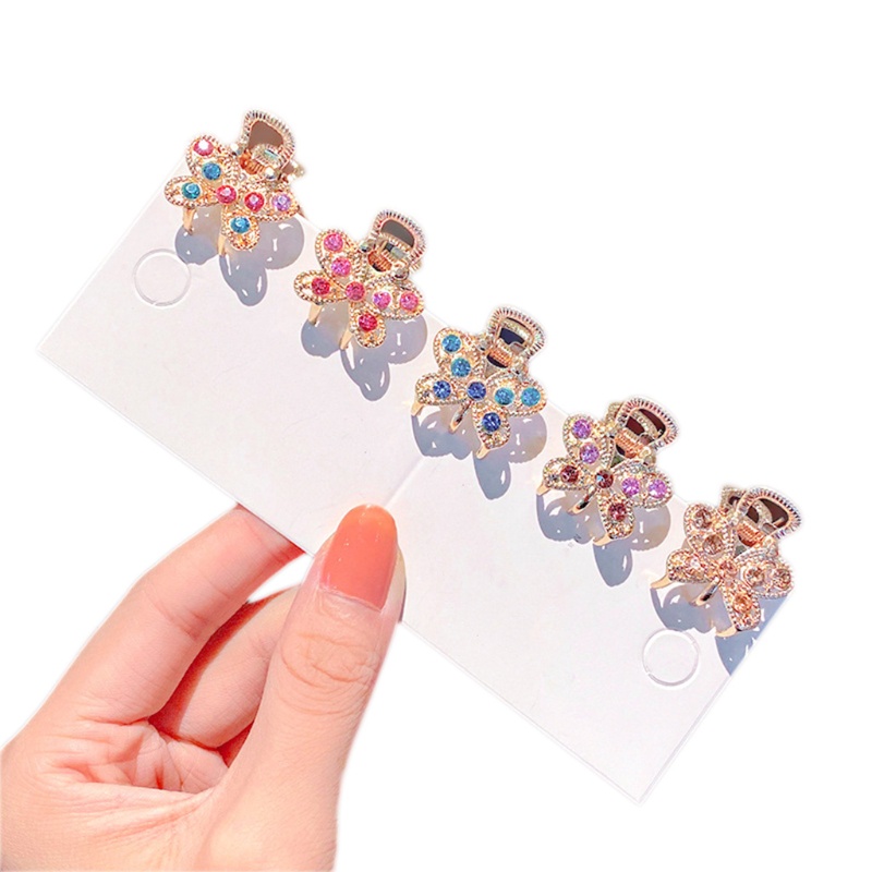 Kẹp Càng Cua Đính Đá Hình Bướm Lấp Lánh