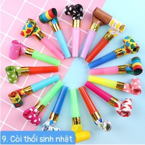 Còi thổi sinh nhật, đồ chơi giải trí cho bé
