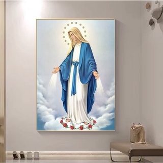 Tranh Công Giáo Treo Tường có Khung /Chúa Thương Xót/Chúa Giêsu/Đức Mẹ Maria/ia Đình Thánh Gia