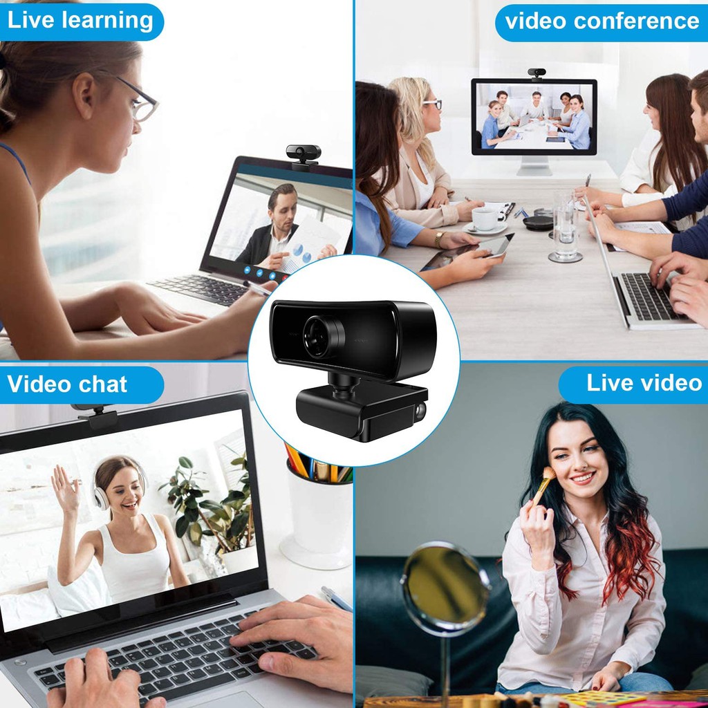 Webcam 2K 2040 * 1080P HD máy tính PC có Micrô truyền hình trực tiếp công việc hội nghị gọi video