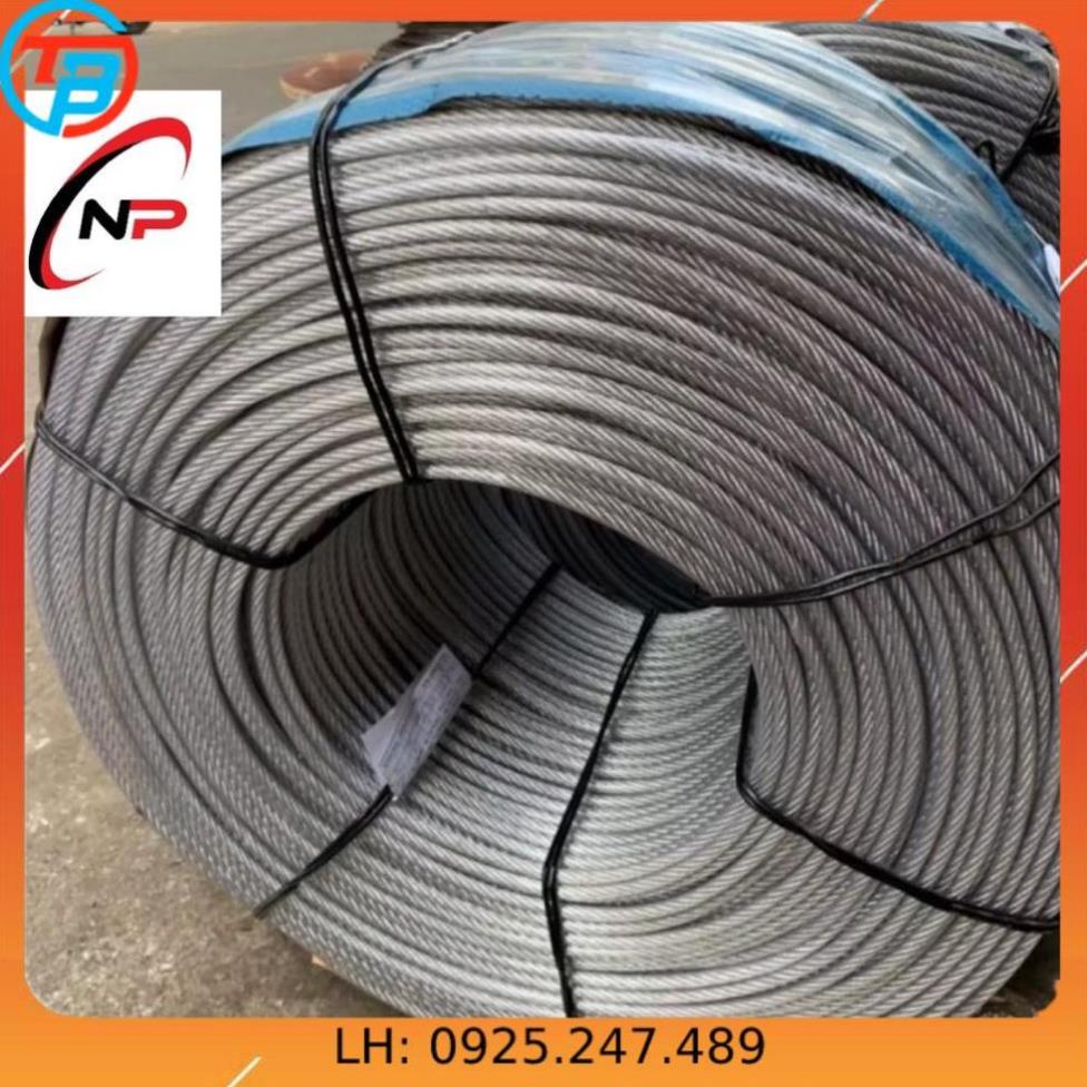 10 mét Cáp Thép Bọc Nhựa 5mm.chịu lực tốt,chống rỉ sét.kimkhinhatphat