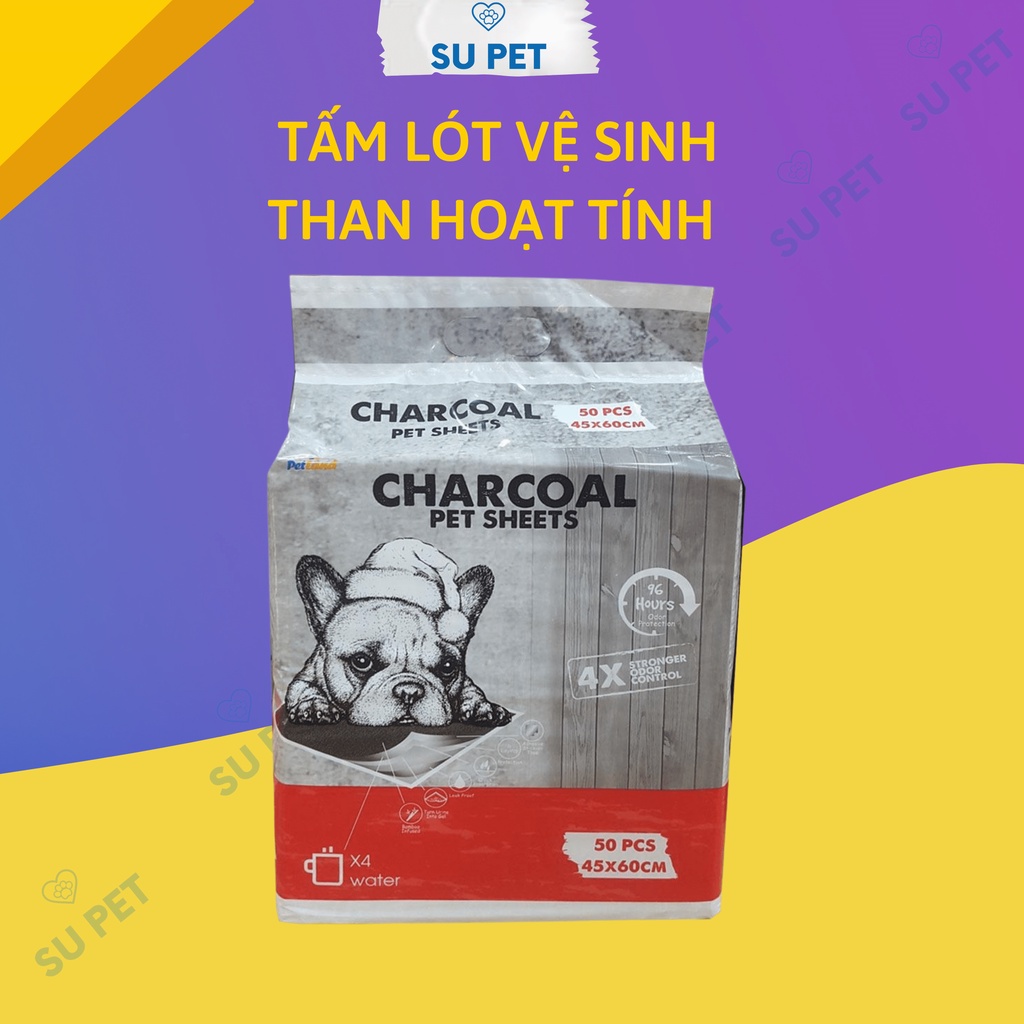 Nguyên túi tấm lót chuồng vệ sinh thú cưng cao cấp than hoạt tính cho chó mèo CÓ ẢNH THẬT