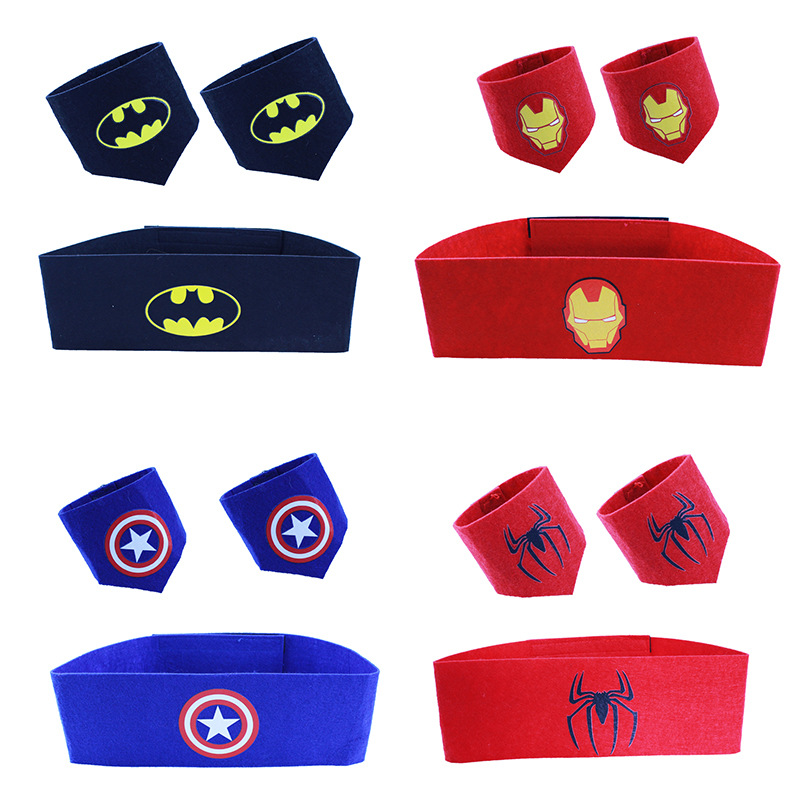 Vòng Đeo Tay Vải Nỉ Hình Siêu Anh Hùng Cho Bé